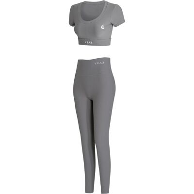 Ensemble de leggings et haut court unisexe Yeaz L - Gris - Publicité Ensemble de leggings et haut court unisexe Yeaz L - Gris - Publicité
