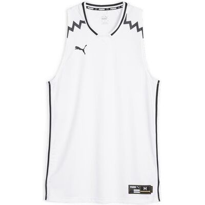 Puma L Maillot Blanc - Maillot de Basket pour Femmes - Publicité Puma L Maillot Blanc - Maillot de Basket pour Femmes - Publicité