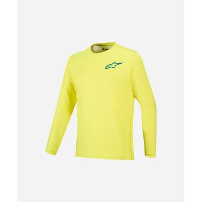 Alpinestars, Hommes, Maillot de cyclisme, Jersey A-Dura Air Ls Yellow Fluro (M), Jaune, M - Publicité Alpinestars, Hommes, Maillot de cyclisme, Jersey A-Dura Air Ls Yellow Fluro (M), Jaune, M - Publicité
