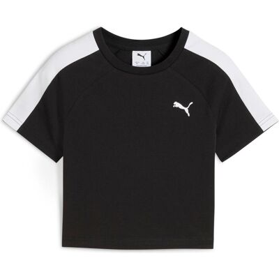 T-shirt PUMA T7 pour filles - Coupe slim, Col rond, Manches courtes - T-shirt - Publicité T-shirt PUMA T7 pour filles - Coupe slim, Col rond, Manches courtes - T-shirt - Publicité