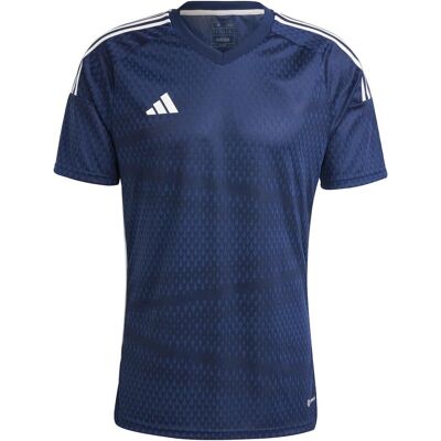 Maillot de compétition Tiro 23 d'Adidas - Bleu - Coupe slim - Publicité Maillot de compétition Tiro 23 d'Adidas - Bleu - Coupe slim - Publicité