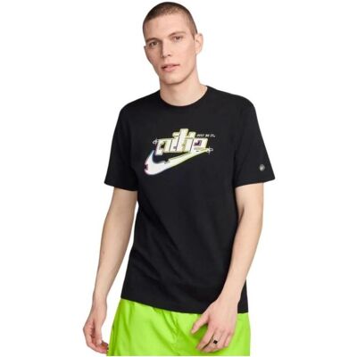 T-shirt homme Nike FV3745-010 Coton Noir - Publicité T-shirt homme Nike FV3745-010 Coton Noir - Publicité