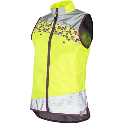 Wowow, Femmes, Veste de cyclisme, Gilet réfléchissant AMY Jacket (S), Gris, Jaune, Pink, Argent, S - Publicité Wowow, Femmes, Veste de cyclisme, Gilet réfléchissant AMY Jacket (S), Gris, Jaune, Pink, Argent, S - Publicité