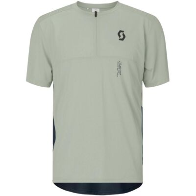 Scott Sports, Hommes, Maillot de cyclisme, Vertic Zip S/S Trikot (S), Bleu, Gris, S - Publicité Scott Sports, Hommes, Maillot de cyclisme, Vertic Zip S/S Trikot (S), Bleu, Gris, S - Publicité