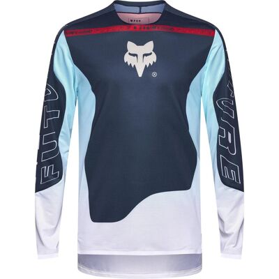 Fox, Hommes, Maillot de cyclisme, Flexair LS Jersey Elevated (XXL), Bleu, XXL - Publicité Fox, Hommes, Maillot de cyclisme, Flexair LS Jersey Elevated (XXL), Bleu, XXL - Publicité