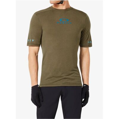 Oakley, Hommes, Maillot de cyclisme, Koszulka rowerowa MTB Seeker Flow SS Jersey - army green rozmiar: l (L), Vert, L - Publicité Oakley, Hommes, Maillot de cyclisme, Koszulka rowerowa MTB Seeker Flow SS Jersey - army green rozmiar: l (L), Vert, L - Publicité