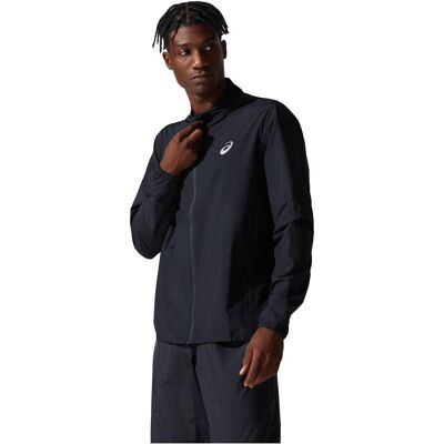 Asics Homme Veste Centrale Noire - Veste - Publicité Asics Homme Veste Centrale Noire - Veste - Publicité