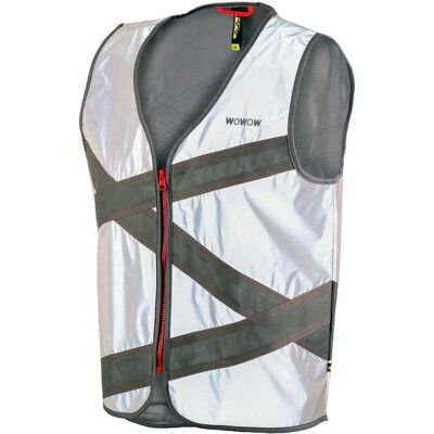 Wowow, Unisexe, Veste de cyclisme, Gilet réfléchissant Crossroad Jacket FR, S (S), Noir, Argent, S - Publicité Wowow, Unisexe, Veste de cyclisme, Gilet réfléchissant Crossroad Jacket FR, S (S), Noir, Argent, S - Publicité