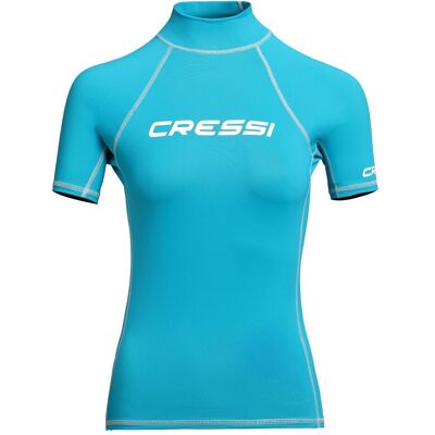 Cressi, Femmes, Maillot de surf, Rashguard, Bleu, (42) - Publicité Cressi, Femmes, Maillot de surf, Rashguard, Bleu, (42) - Publicité