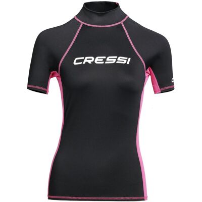 Cressi, Femmes, Maillot de surf, Rashguard, Noir, Pink, (42) - Publicité Cressi, Femmes, Maillot de surf, Rashguard, Noir, Pink, (42) - Publicité