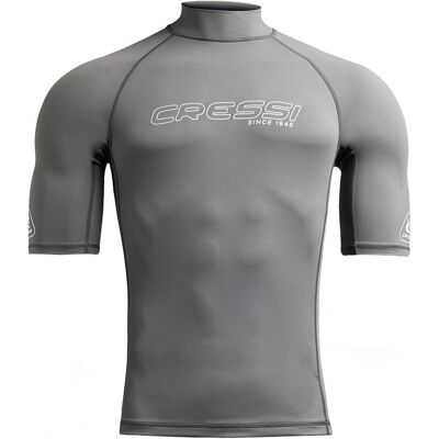 Cressi, Hommes, Maillot de surf, Sentinel Rashguard Shirt Man, Blanc, Gris, (48) - Publicité Cressi, Hommes, Maillot de surf, Sentinel Rashguard Shirt Man, Blanc, Gris, (48) - Publicité