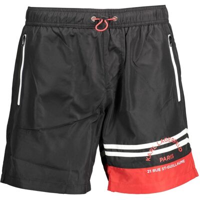 Karl Lagerfeld, Hommes, Short de bain, Boxer de bain pour homme en polyester noir, Noir, (S) - Publicité Karl Lagerfeld, Hommes, Short de bain, Boxer de bain pour homme en polyester noir, Noir, (S) - Publicité