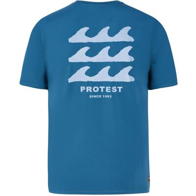 Protest, Hommes, Maillot de surf, Rash guards PRTDeer rashguard short sleeve, Bleu, (L) - Publicité Protest, Hommes, Maillot de surf, Rash guards PRTDeer rashguard short sleeve, Bleu, (L) - Publicité