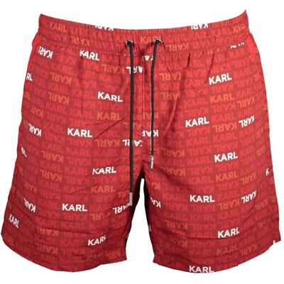 Karl Lagerfeld, Hommes, Short de bain, Rosso Poliestere Men Swim Boxer, Rouge, (S) - Publicité Karl Lagerfeld, Hommes, Short de bain, Rosso Poliestere Men Swim Boxer, Rouge, (S) - Publicité