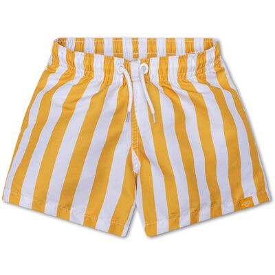 Swim Essentials - UV Shorts - Rayure Jaune - Swim Shorts - Publicité Swim Essentials - UV Shorts - Rayure Jaune - Swim Shorts - Publicité