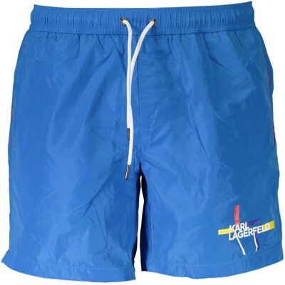Karl Lagerfeld, Hommes, Short de bain, Azzurro Polyester Men Swim Boxer, Bleu, (S) - Publicité Karl Lagerfeld, Hommes, Short de bain, Azzurro Polyester Men Swim Boxer, Bleu, (S) - Publicité