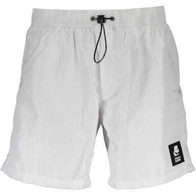 Karl Lagerfeld, Hommes, Short de bain, White Polyester Men's Swim Boxer, Blanc, (M) - Publicité Karl Lagerfeld, Hommes, Short de bain, White Polyester Men's Swim Boxer, Blanc, (M) - Publicité