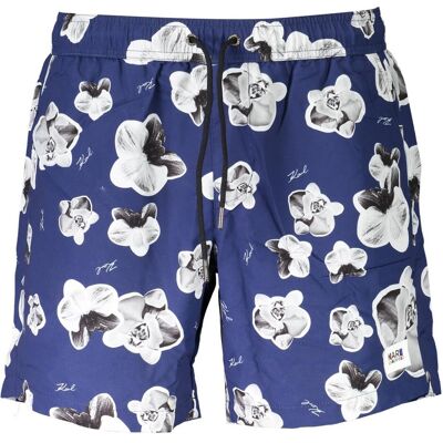 Karl Lagerfeld, Hommes, Short de bain, Blue Polyester Men's Swim Boxer, Bleu, (L) - Publicité Karl Lagerfeld, Hommes, Short de bain, Blue Polyester Men's Swim Boxer, Bleu, (L) - Publicité