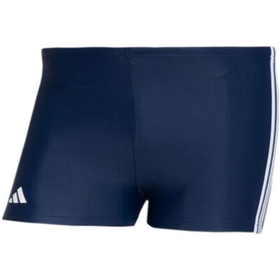 Adidas, Hommes, Short de bain, 3 Stripes Boxer, Bleu, (XS) - Publicité Adidas, Hommes, Short de bain, 3 Stripes Boxer, Bleu, (XS) - Publicité