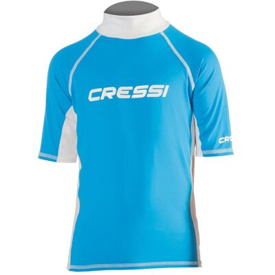 Cressi, Unisexe, Maillot de surf, Rashguard, Bleu, (140) - Publicité Cressi, Unisexe, Maillot de surf, Rashguard, Bleu, (140) - Publicité