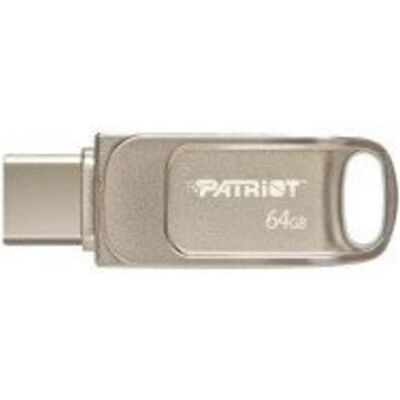 Patriot FLASHDRIVE Tab T560 64GB Dual USB 120MB/s (64 Go, USB-A, USB-C), Clé USB, Argent - Publicité Patriot FLASHDRIVE Tab T560 64GB Dual USB 120MB/s (64 Go, USB-A, USB-C), Clé USB, Argent - Publicité
