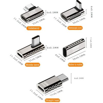 PowerGuard Kit adaptateur USB-C Titan 5 en 1 (USB 3.2 Gen 2x2, 100W, 20 GBit/s) (USB-C, USB-C), Adaptateur USB, Argent, Gris - Publicité PowerGuard Kit adaptateur USB-C Titan 5 en 1 (USB 3.2 Gen 2x2, 100W, 20 GBit/s) (USB-C, USB-C), Adaptateur USB, Argent, Gris - Publicité