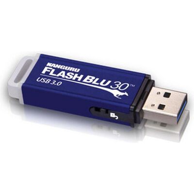 iStorage 64GB Kangourou FlashBlu30 (64 Go, USB-A), Clé USB, Bleu - Publicité iStorage 64GB Kangourou FlashBlu30 (64 Go, USB-A), Clé USB, Bleu - Publicité