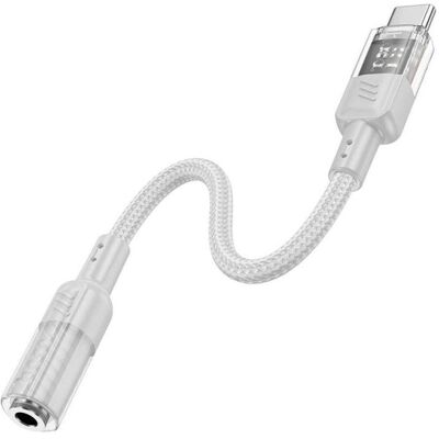 Hoco USB-C vers 3.5mm LS37, Gris, Adaptateur audio, Gris - Publicité Hoco USB-C vers 3.5mm LS37, Gris, Adaptateur audio, Gris - Publicité