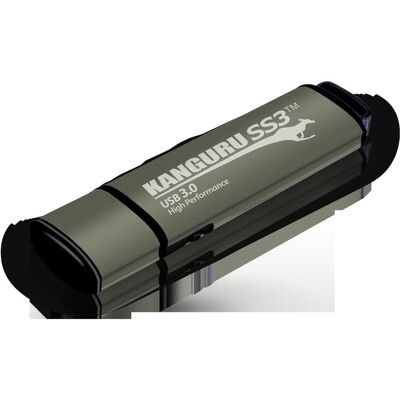 iStorage 16GB Kanguru SS3 USB3 (16 Go, USB-A), Clé USB, Argent - Publicité iStorage 16GB Kanguru SS3 USB3 (16 Go, USB-A), Clé USB, Argent - Publicité
