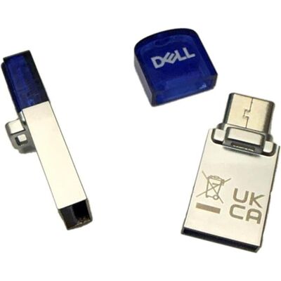 Dell 256GB 3.2 TYPE A/C COMBO FD (256 Go, USB-A, USB-C), Clé USB, Bleu, Argent - Publicité Dell 256GB 3.2 TYPE A/C COMBO FD (256 Go, USB-A, USB-C), Clé USB, Bleu, Argent - Publicité