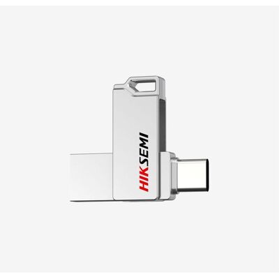 Hiksemi CLE USB 64 Go Série E327C U3 Dual USB 3.2 et USB Type C Coloris Silver (64 Go, USB-A, USB-C), Clé USB, Argent - Publicité Hiksemi CLE USB 64 Go Série E327C U3 Dual USB 3.2 et USB Type C Coloris Silver (64 Go, USB-A, USB-C), Clé USB, Argent - Publicité