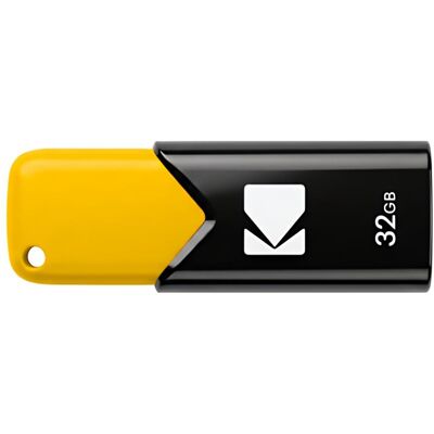 Kodak Clé USB 32 Go USB 3.2 B110S Click Easy (32 Go, USB-A), Clé USB - Publicité Kodak Clé USB 32 Go USB 3.2 B110S Click Easy (32 Go, USB-A), Clé USB - Publicité