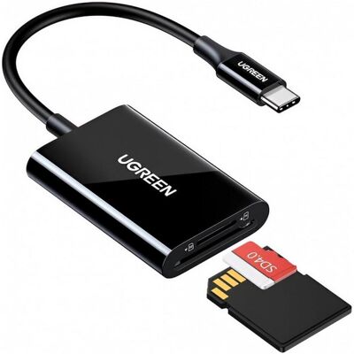 Ugreen CM265 - Lecteur de cartes USB Type-C - SD & microSD - Vitesse jusqu'à 280Mbps - Supporte jusqu'à 512GB - Publicité Ugreen CM265 - Lecteur de cartes USB Type-C - SD & microSD - Vitesse jusqu'à 280Mbps - Supporte jusqu'à 512GB - Publicité