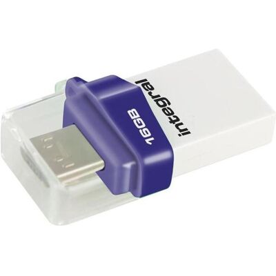 Integral Pendrive Micro Fusion, 16 Go (INFD16GBMIC3.0-OTG) (16 Go, Micro USB-A, USB-A), Clé USB, Blanc - Publicité Integral Pendrive Micro Fusion, 16 Go (INFD16GBMIC3.0-OTG) (16 Go, Micro USB-A, USB-A), Clé USB, Blanc - Publicité