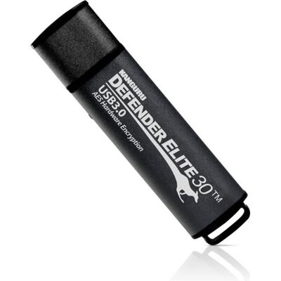 iStorage 128GB Kanguru Defender Elite30 (128 Go, USB-A), Clé USB, Gris, Noir - Publicité iStorage 128GB Kanguru Defender Elite30 (128 Go, USB-A), Clé USB, Gris, Noir - Publicité