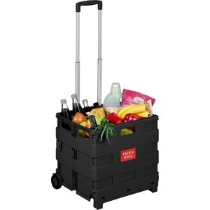 Relaxdays, Sac à commissions, Chariot courses pliable, Noir - Publicité Relaxdays, Sac à commissions, Chariot courses pliable, Noir - Publicité