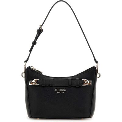 Guess, Unisexe, Sac à main, Gregoria Top Zip Shoulder Bag, Noir - Publicité Guess, Unisexe, Sac à main, Gregoria Top Zip Shoulder Bag, Noir - Publicité