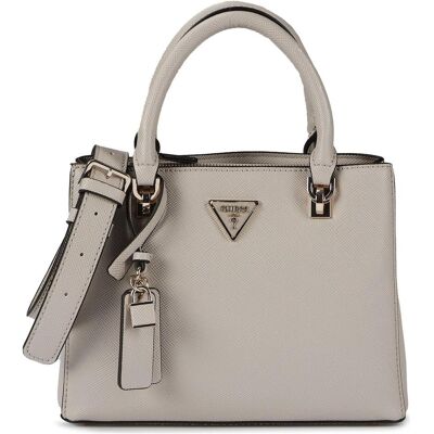 Guess, Femmes, Sac à main, Noelle II Multi Compartment Satchel, Beige - Publicité Guess, Femmes, Sac à main, Noelle II Multi Compartment Satchel, Beige - Publicité
