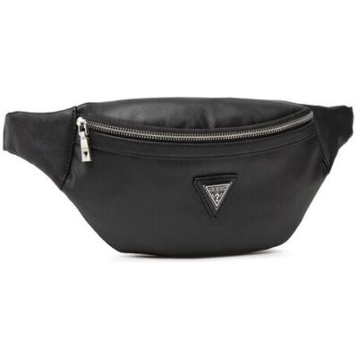 Guess, Hommes, Sac banane, Certosa, Synthetic Leather, Textile Fanny Pack, hmcrts p1330, Black, Noir - Publicité Guess, Hommes, Sac banane, Certosa, Synthetic Leather, Textile Fanny Pack, hmcrts p1330, Black, Noir - Publicité