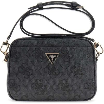 Guess, Femmes, Sac à main, Meridian II Camera Bag, Noir, Gris - Publicité Guess, Femmes, Sac à main, Meridian II Camera Bag, Noir, Gris - Publicité