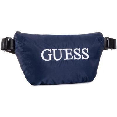 Guess, Hommes, Sac banane, Quatro, Textile Fanny Pack, Blue, 19/28.5 x 17 x 4 cm, For Men, Bleu - Publicité Guess, Hommes, Sac banane, Quatro, Textile Fanny Pack, Blue, 19/28.5 x 17 x 4 cm, For Men, Bleu - Publicité
