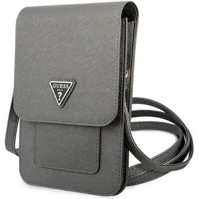 Guess, Sac à main, Torebka GUWBSATMGR szary/grey Saffiano Triangle, Gris - Publicité Guess, Sac à main, Torebka GUWBSATMGR szary/grey Saffiano Triangle, Gris - Publicité