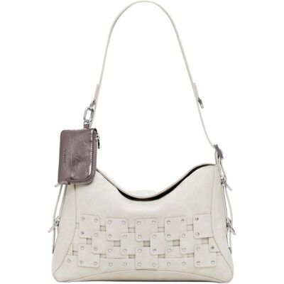 Desigual, Femmes, Sac à main, New Patch 2 Shoulder Bag, Beige - Publicité Desigual, Femmes, Sac à main, New Patch 2 Shoulder Bag, Beige - Publicité