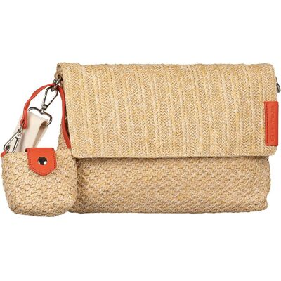 Tom Tailor, Unisexe, Sac à main, Vanya Flap Bag No Zip, Beige, Orange - Publicité Tom Tailor, Unisexe, Sac à main, Vanya Flap Bag No Zip, Beige, Orange - Publicité