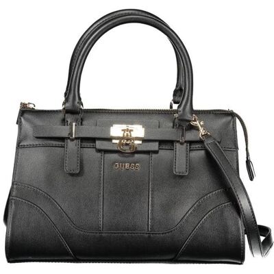 Guess, Femmes, Sac à main, Jeans Black Polyurethane Women Handbag, Noir - Publicité Guess, Femmes, Sac à main, Jeans Black Polyurethane Women Handbag, Noir - Publicité