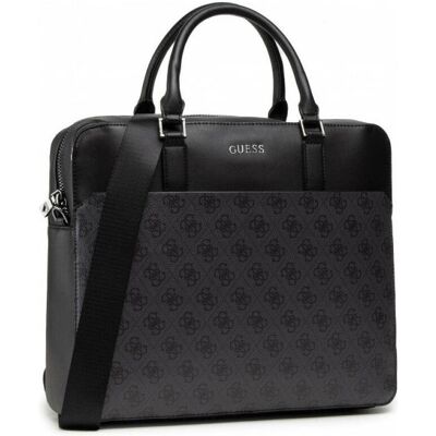 Guess, Unisexe, Sac, Vezzola, Textile Bag, Black, Unisex, Noir - Publicité Guess, Unisexe, Sac, Vezzola, Textile Bag, Black, Unisex, Noir - Publicité