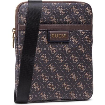Guess, Hommes, Sac à main, Vezzola, Textile Crossbody Bag, Dark Brown, 19 x 24 x 2cm, For Men, Marron - Publicité Guess, Hommes, Sac à main, Vezzola, Textile Crossbody Bag, Dark Brown, 19 x 24 x 2cm, For Men, Marron - Publicité