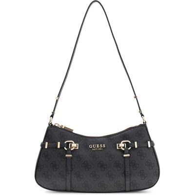 Guess, Femmes, Sac à main, Leona Logo Shoulder Bag, Gris - Publicité Guess, Femmes, Sac à main, Leona Logo Shoulder Bag, Gris - Publicité