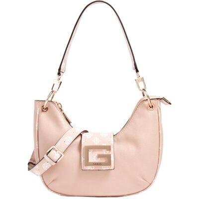 Guess, Femmes, Sac, Brightside, Polyurethane, Textile Bag, Large Hobo, Blush, For Women, Pink - Publicité Guess, Femmes, Sac, Brightside, Polyurethane, Textile Bag, Large Hobo, Blush, For Women, Pink - Publicité