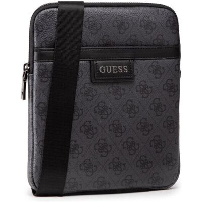 Guess, Femmes, Sac à main, Vezzola, Textile Crossbody Bag, Black, 19 x 24 x 2cm, For Women, Noir - Publicité Guess, Femmes, Sac à main, Vezzola, Textile Crossbody Bag, Black, 19 x 24 x 2cm, For Women, Noir - Publicité